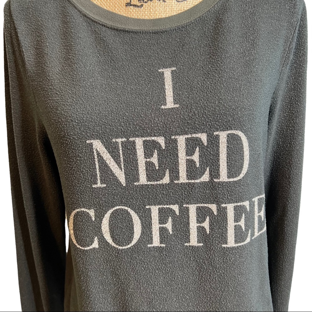 WILDFOX Gray Graphic Tee Shirt Top Size Small - Picture 2 of 7